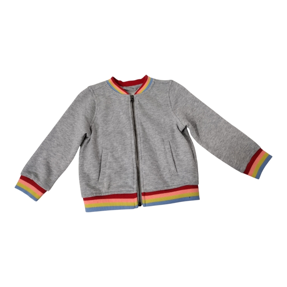 Gymboree Jacket Rainbow Trim Infant Size 18-24 Months
